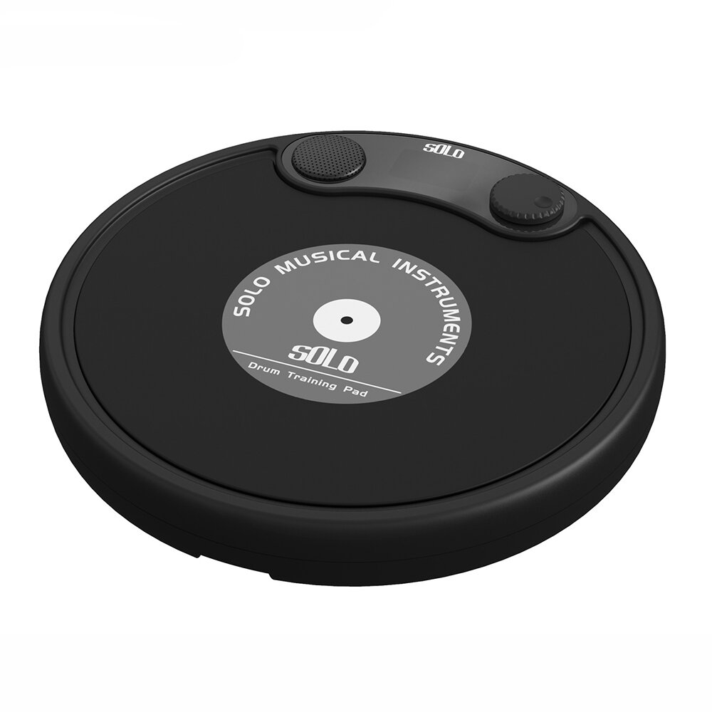 Solo 10-inch Electronic Dumb Drum Pad for Beginners Metronome Practice Training Set Percussion Instruments Parts