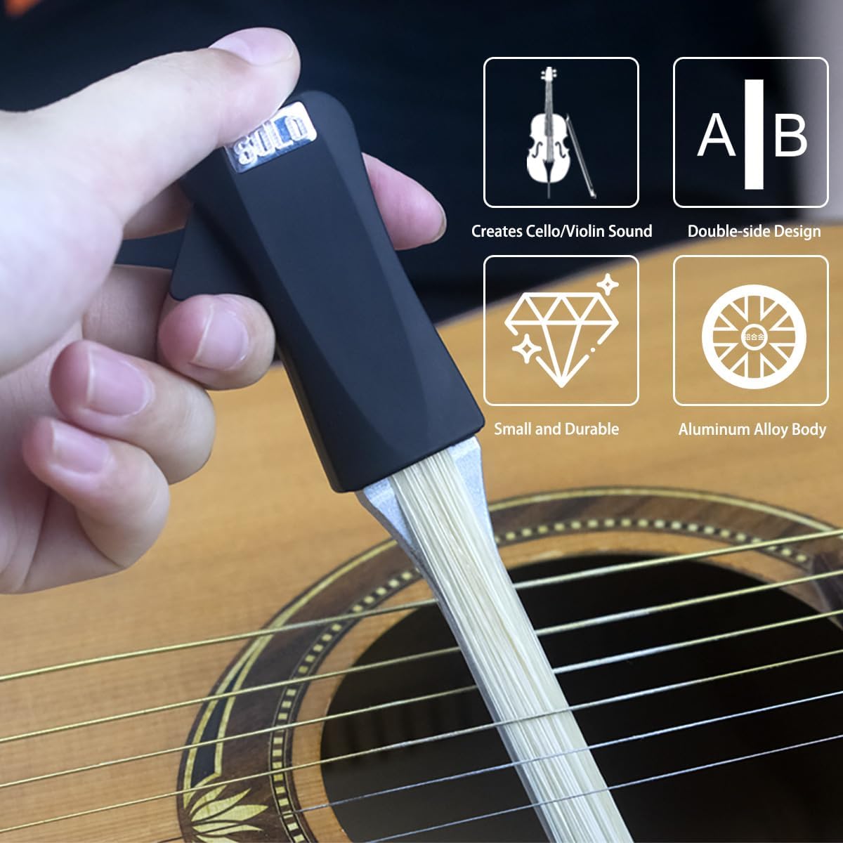 AUPHY Guitar Bow - Makes Your Guitar a Cello/Violin - Fun and Creative Tools for Steel Stringed Instrument