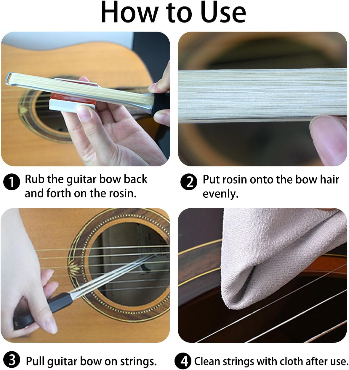 AUPHY Guitar Bow - Makes Your Guitar a Cello/Violin - Fun and Creative Tools for Steel Stringed Instrument