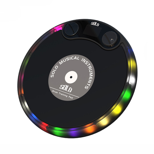 Solo 10-inch Electronic Dumb Drum Pad for Beginners Metronome Practice Training Set Percussion Instruments Parts