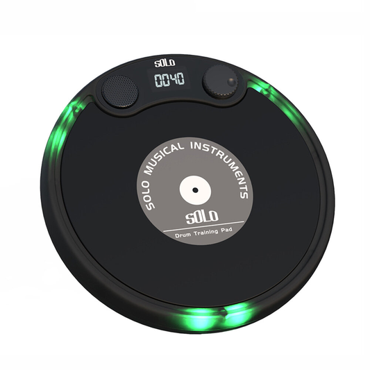 Solo 10-inch Electronic Dumb Drum Pad for Beginners Metronome Practice Training Set Percussion Instruments Parts