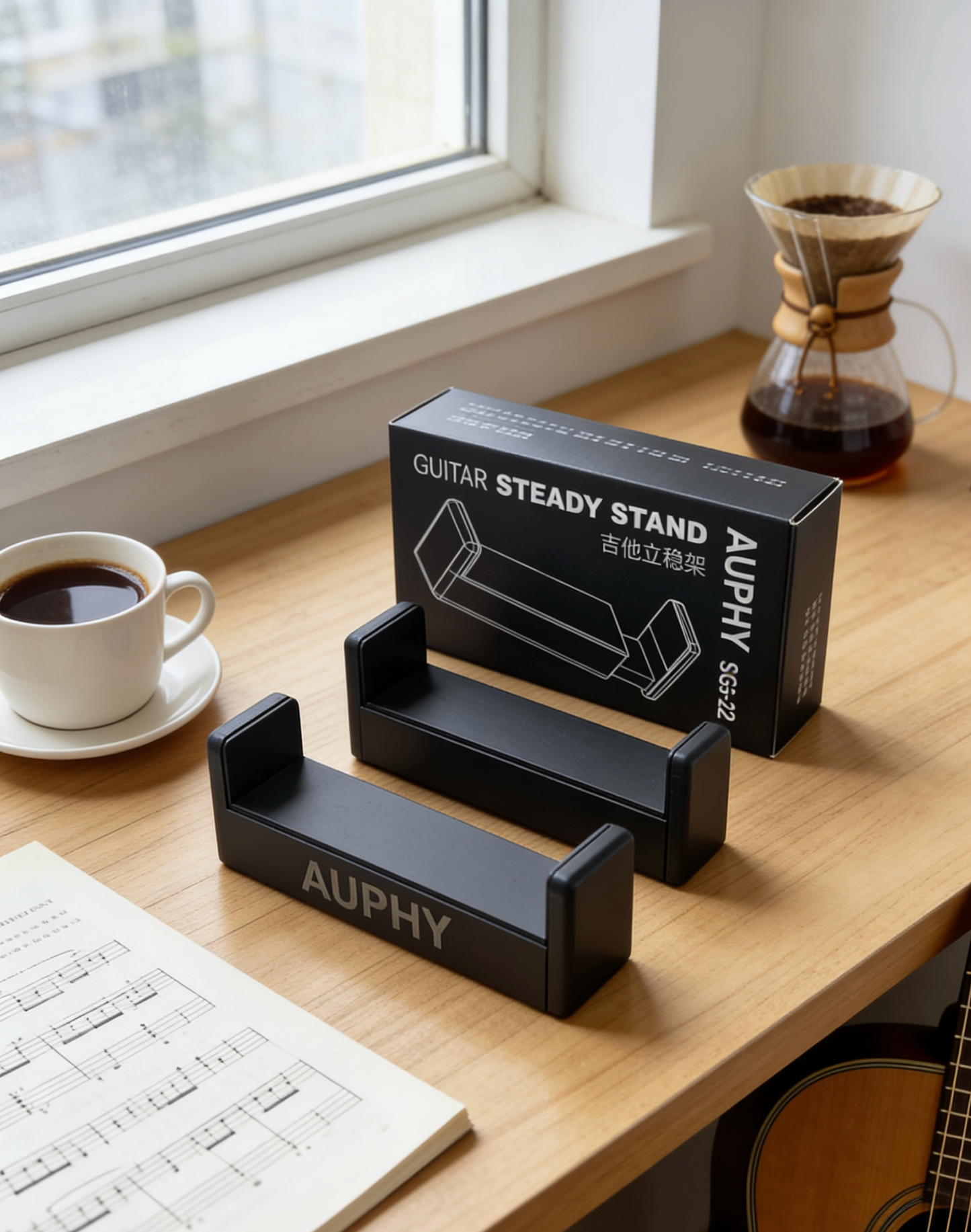 AUPHY SGS-22 Guitar Steady Stand Adjustable from 90 to 120 cm