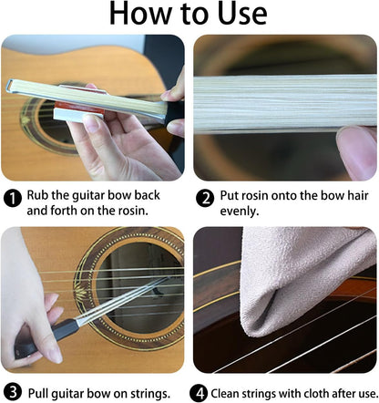 AUPHY Guitar Bow - Makes Your Guitar a Cello/Violin - Fun and Creative Tools for Steel Stringed Instrument